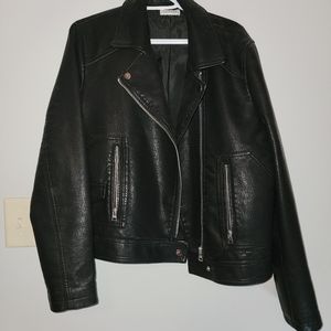 Black leather TOP SHOP jacket